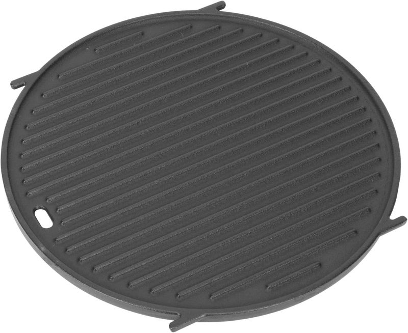 bbq777 صينية من الحديد الزهر بقياس 22 بوصة، مخصصة لنظام الشواء Weber Gourmet BBQ System Sear Grate، ولأجهزة الشواء Weber Original Kettle Premium/Charcoal Grill بقياس 22 بوصة، وأجهزة الدخان (Smokers) بقياس 22 بوصة، ولشبكات الشواء من نوع Weber Kettle Charcoal Grill بقطر 12 بوصة. - Image 1