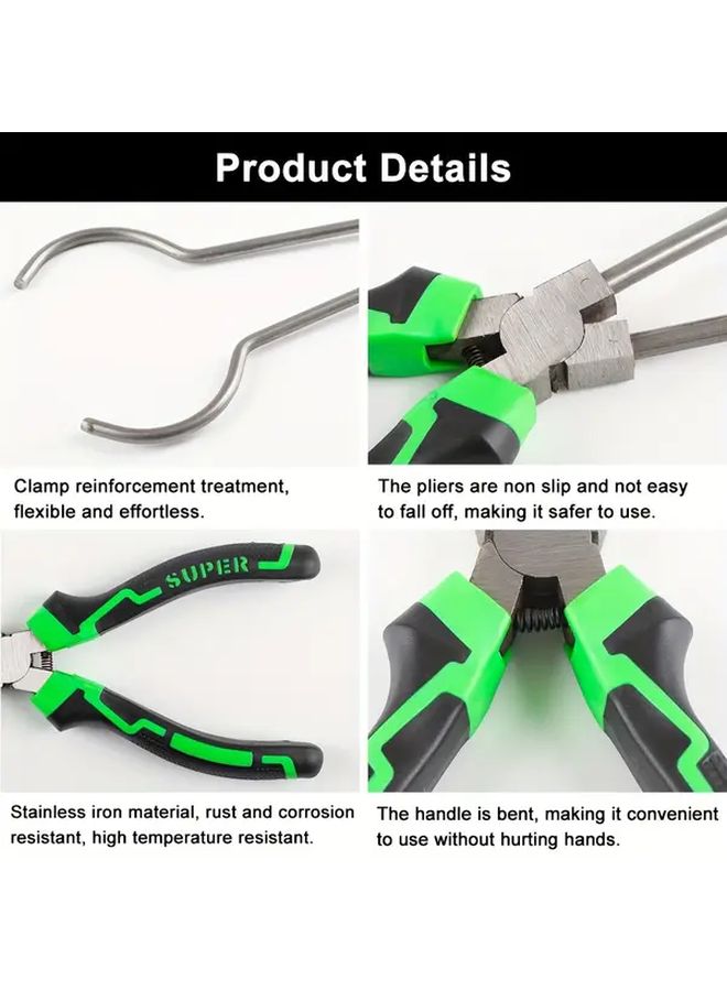 Stainless Steel Double Ring Pliers Toothless Design Metal Clamping Tool Style 30 - Image 3