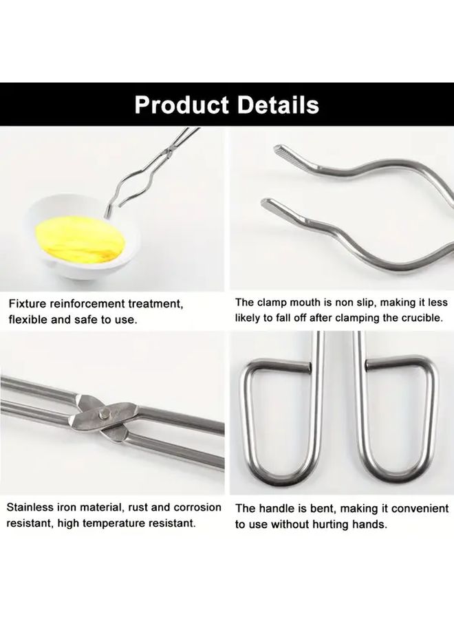 Stainless Steel Double Ring Pliers Toothless Design Metal Clamping Tool Style 30 - Image 2