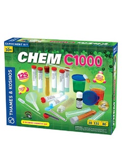 Thames & Kosmos Chem C1000 Chemistry Set Science Kit With 125 Experiments 80 Page Lab Manual Student Laboratory Quality Instruments & Chemicals Parents Choice Gold Award Winner  - Image 2