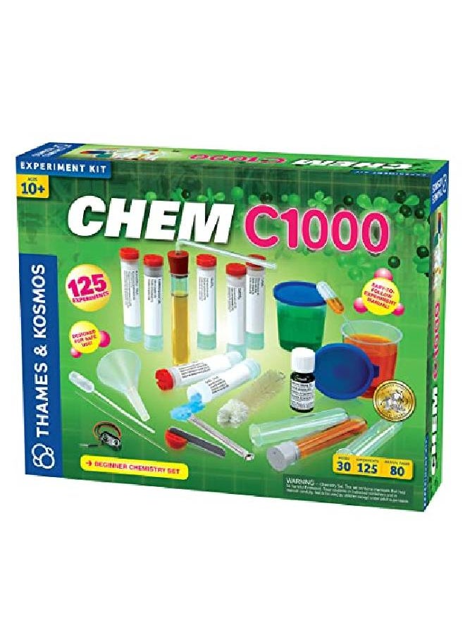 Thames & Kosmos - Chem C1000 Chemistry Set Science Kit With 125 Experiments 80 Page Lab Manual Student Laboratory Quality Instruments & Chemicals Parents Choice Gold Award Winner - Image 1