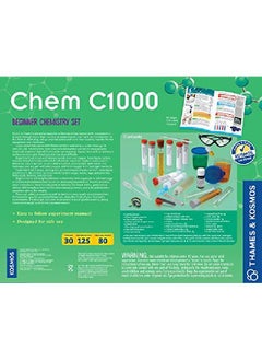 Thames & Kosmos Chem C1000 Chemistry Set Science Kit With 125 Experiments 80 Page Lab Manual Student Laboratory Quality Instruments & Chemicals Parents Choice Gold Award Winner  - Image 4