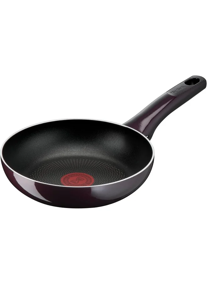 تيفال TEFAL Frying Pan | G6 Resist Intense 20 cm Non-Stick Frypan with ThermoSpot | Burgundy | 2 Years Warranty