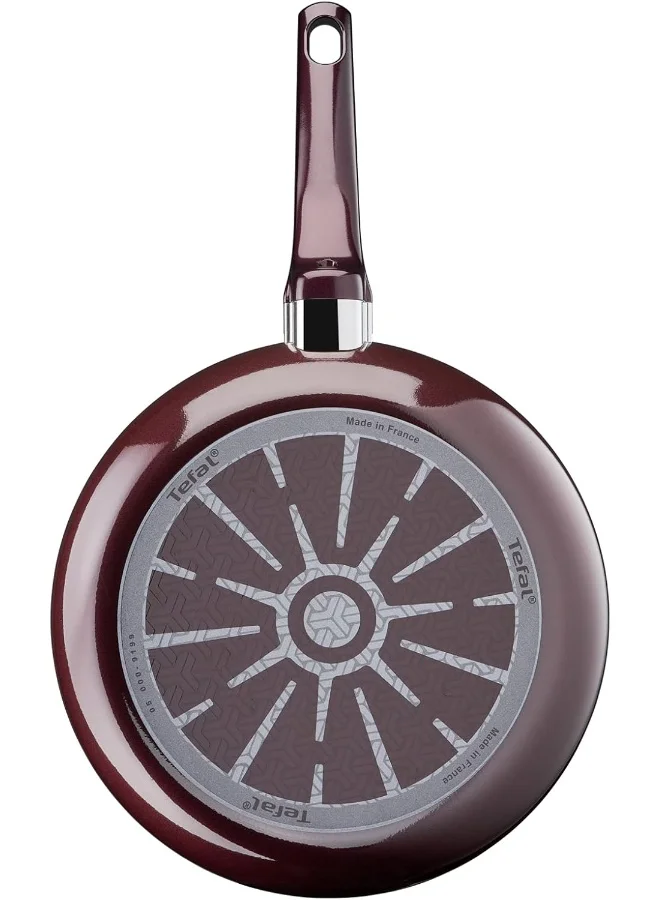 Tefal TEFAL Frying Pan | G6 Resist Intense 20 cm Non-Stick Frypan with ThermoSpot | Burgundy | 2 Years Warranty Black 36.5x8.1x20.5 cmcm
