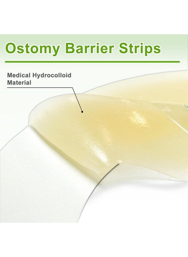 CARBOU Carbou 20 Pcs Elastic Ostomy Barrier Strips - Medical Grade Hydrocolloid Waterproof Leak - Skin Adhesive Ostomy Barrier Tape for Colostomy Stoma Bags  - Image 5