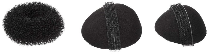 Chanderkash Base Hair Volumizer Bump Its Hair Accessory Set Black 2 Pieces