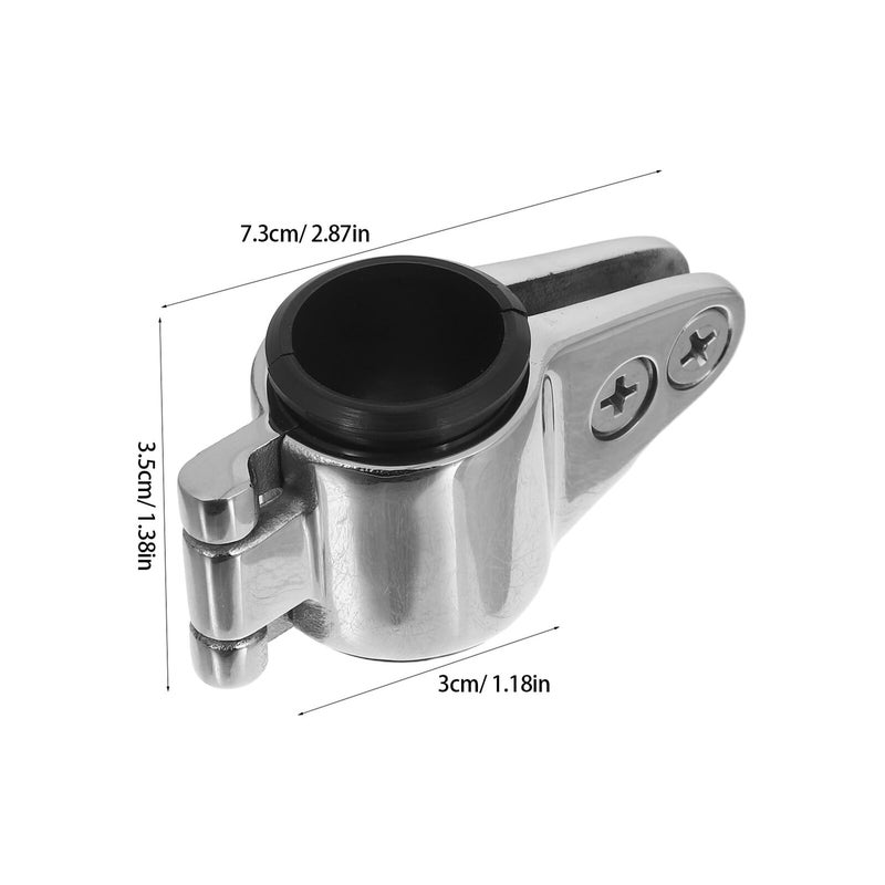 Stainless Steel Marine Tube Slide Hinge Jaw With Nylon Insert For Boat Bimini Top Canopy Mount - Image 3
