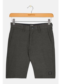 Kids Boy Sportswear Fit Outdoor Shorts, Dark Grey
