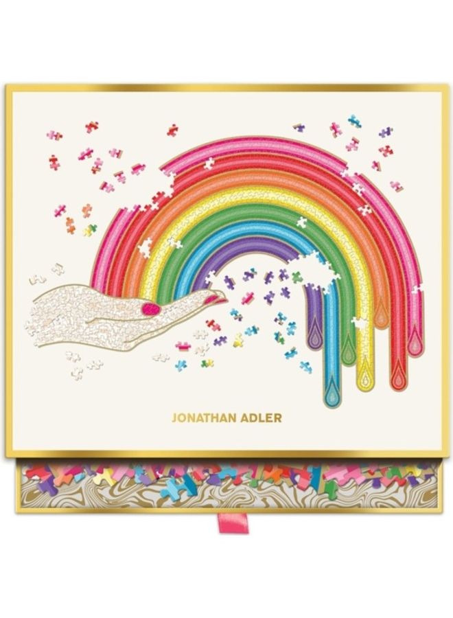 Jonathan Adler Rainbow Hand 750 Piece Shaped Puzzle - Image 3