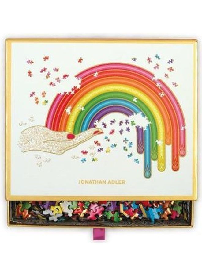 Jonathan Adler Rainbow Hand 750 Piece Shaped Puzzle - Image 2