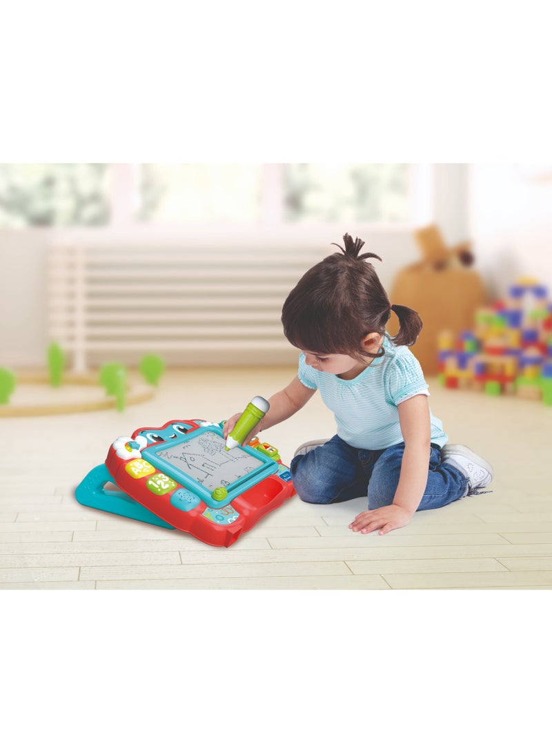 Clementoni لوحة تفاعلية للتعلم والرسم من كليمنتوني للأطفال، تعمل بالبطارية | لعبة تعليمية | لعبة للتطور المبكر | تعلم كيفية الرسم والكتابة! | مع أضواء وصوت | تشجع على الإبداع | تساعد في تطوير المهارات الحركية | هدية مثالية للأطفال الصغار - Image 3