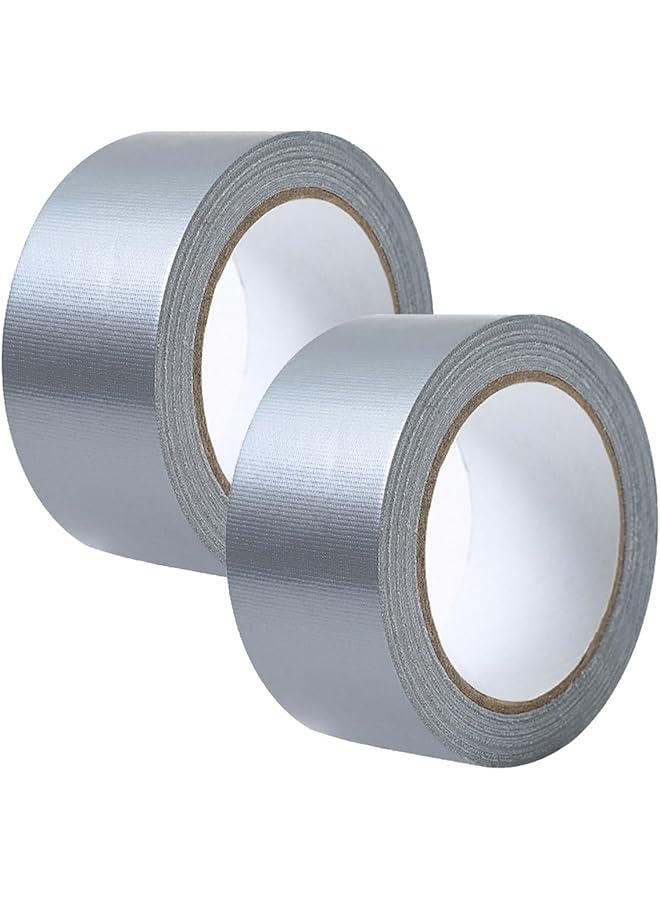 promass 2pcs 5 cm x 13.6 M Gray Strong Adhesive Duct Tape - Durable & Waterproof for All Weather Conditions - Image 1
