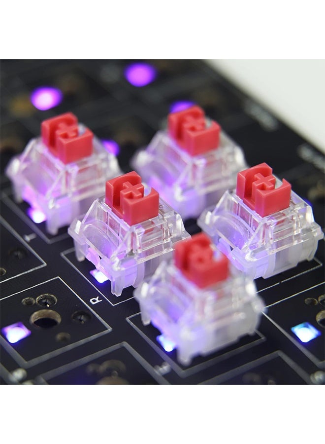 30 Pcs KeyBoard Switch Red Switches 3 Pin Key Switch - Equivalent DIY Replaceable Switches for Mechanical Keyboard 45gf Linear/RGB/Dustproof - Image 4