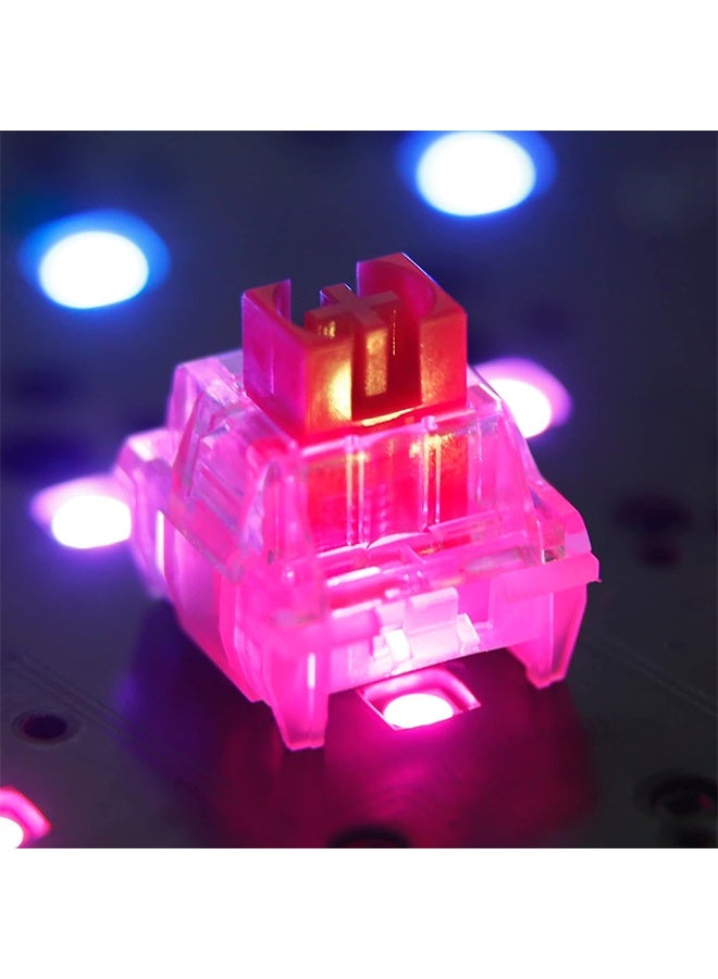 30 Pcs KeyBoard Switch Red Switches 3 Pin Key Switch - Equivalent DIY Replaceable Switches for Mechanical Keyboard 45gf Linear/RGB/Dustproof - Image 5