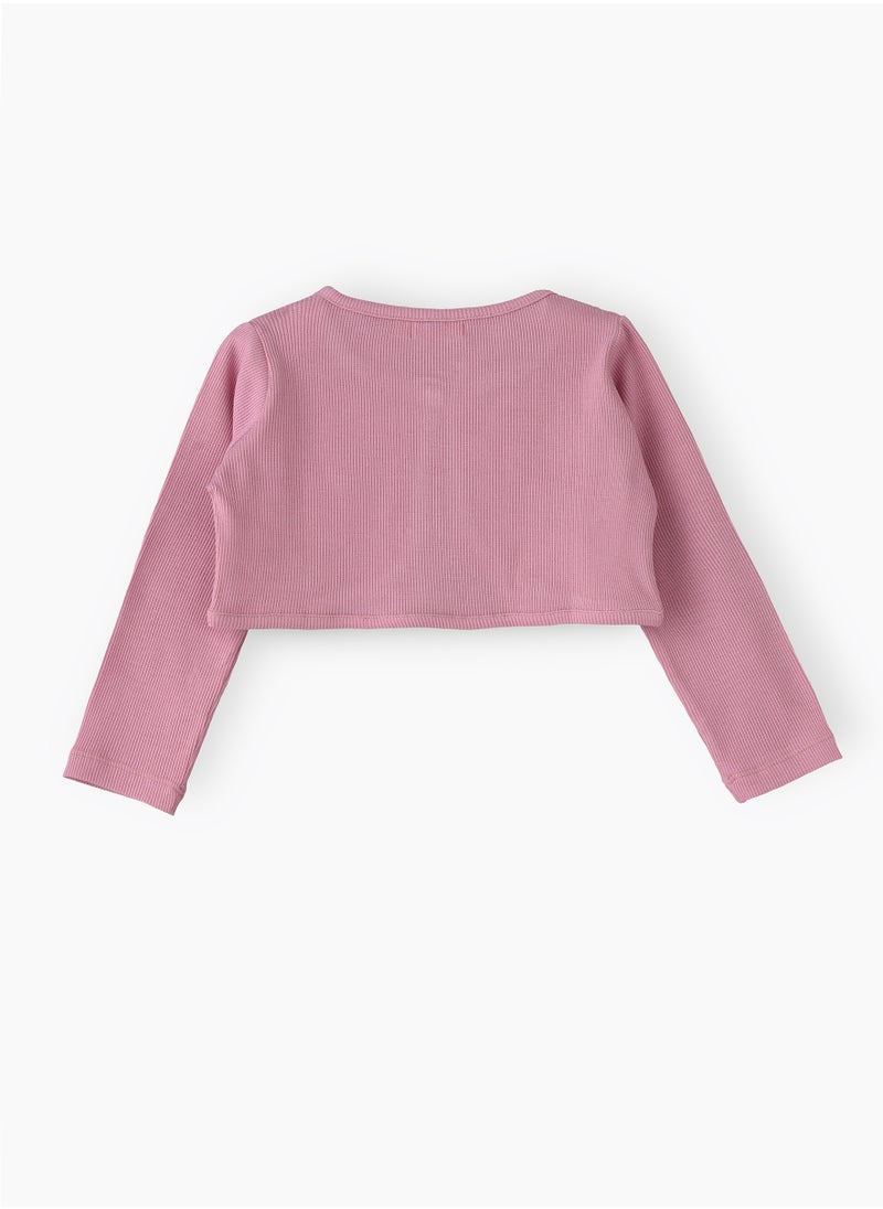 Girls' Cotton Knit Shrug | Layering Love for All Seasons - pzsku/ZBE0781D9D0C7906D1887Z/45/_/1717579464/29423037-42fd-4160-892d-e510ae420a38