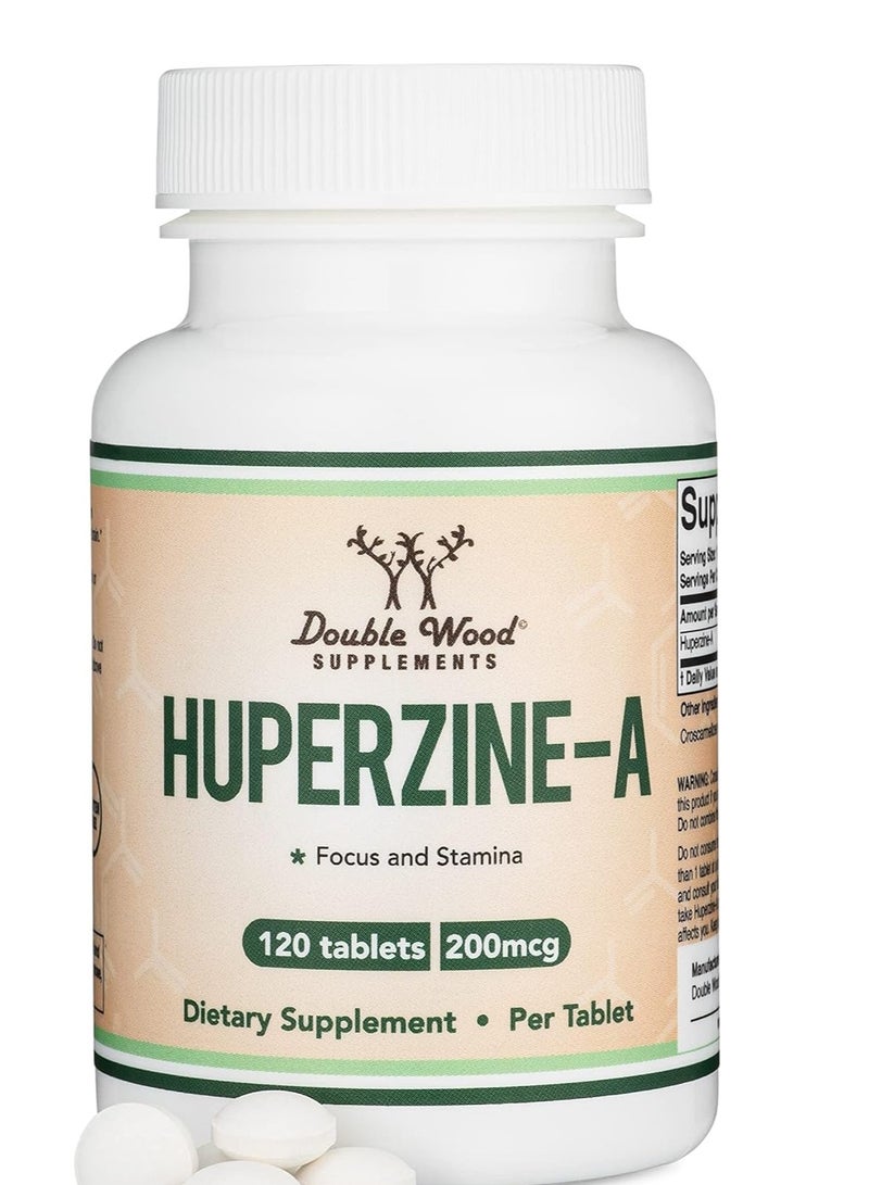 هوبرزين أ 200 ميكروغرام مكمل غذائي لدعم الدماغ، 120 كبسولة، تكفي لمدة 4 أشهر - Image 1