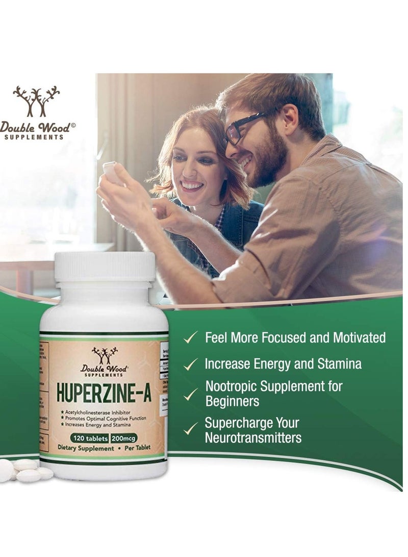 هوبرزين أ 200 ميكروغرام مكمل غذائي لدعم الدماغ، 120 كبسولة، تكفي لمدة 4 أشهر - Image 4