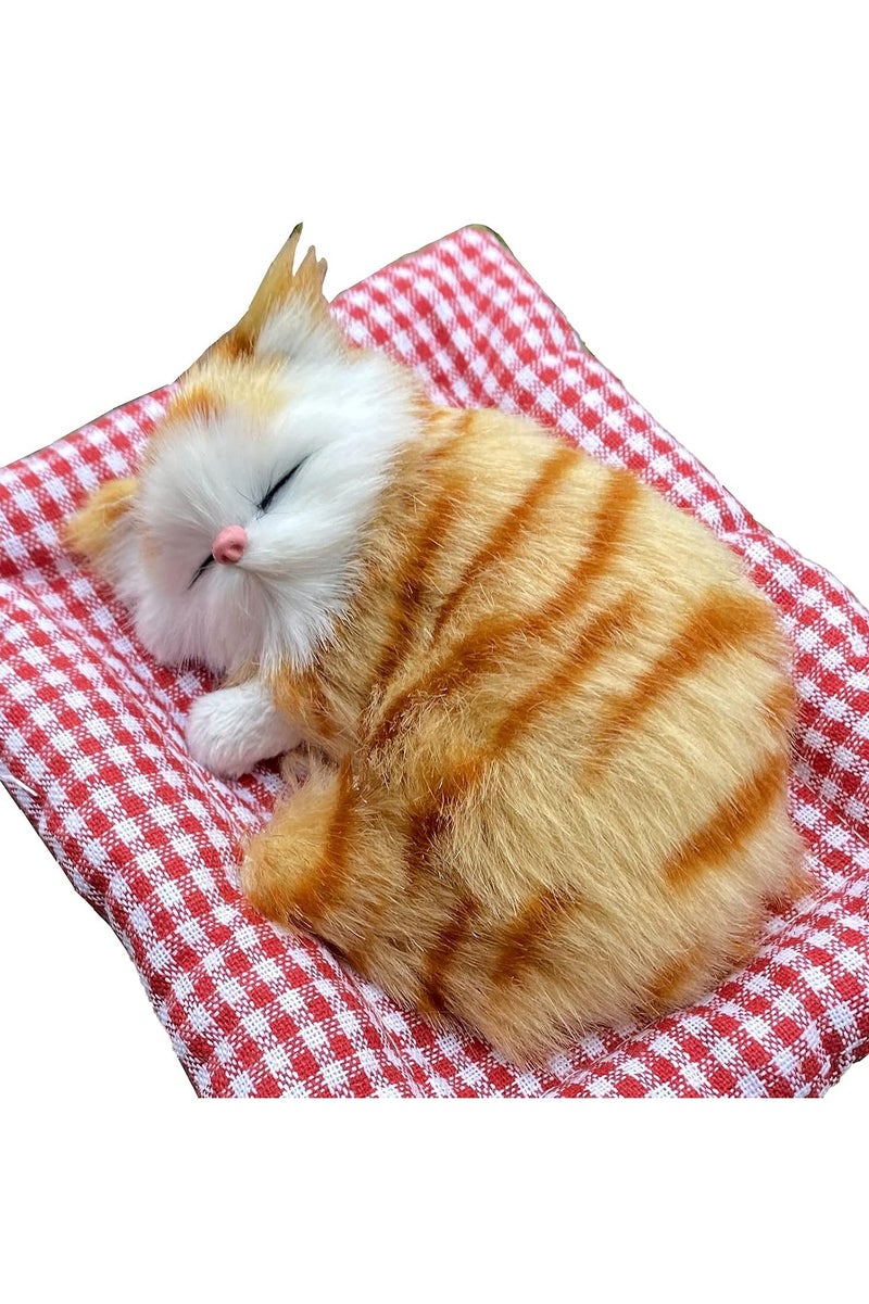 A.M Display Mold Sleeping Cat Design Purifying Air Plastic Cartoon Simulation Animal Model for Car - Image 1