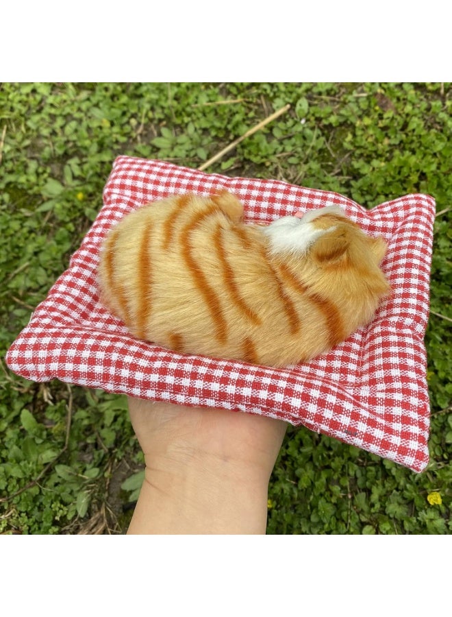 A.M Display Mold Sleeping Cat Design Purifying Air Plastic Cartoon Simulation Animal Model for Car - Image 2