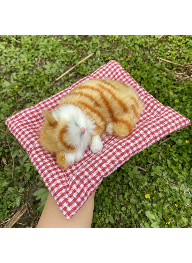 A.M Display Mold Sleeping Cat Design Purifying Air Plastic Cartoon Simulation Animal Model for Car - Image 4