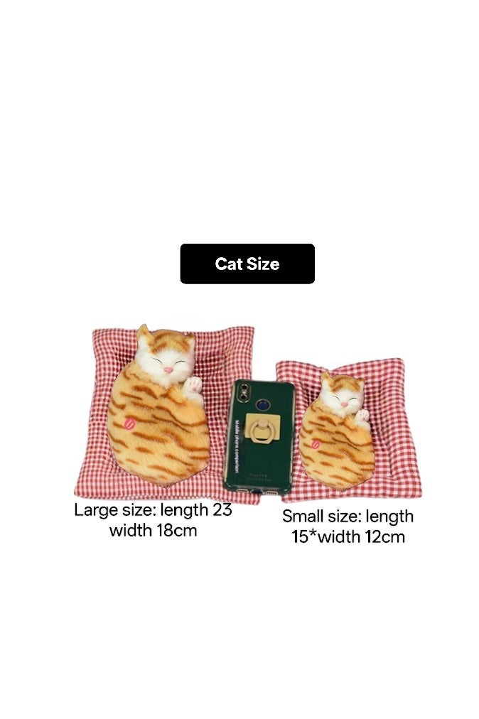 A.M Display Mold Sleeping Cat Design Purifying Air Plastic Cartoon Simulation Animal Model for Car - Image 5