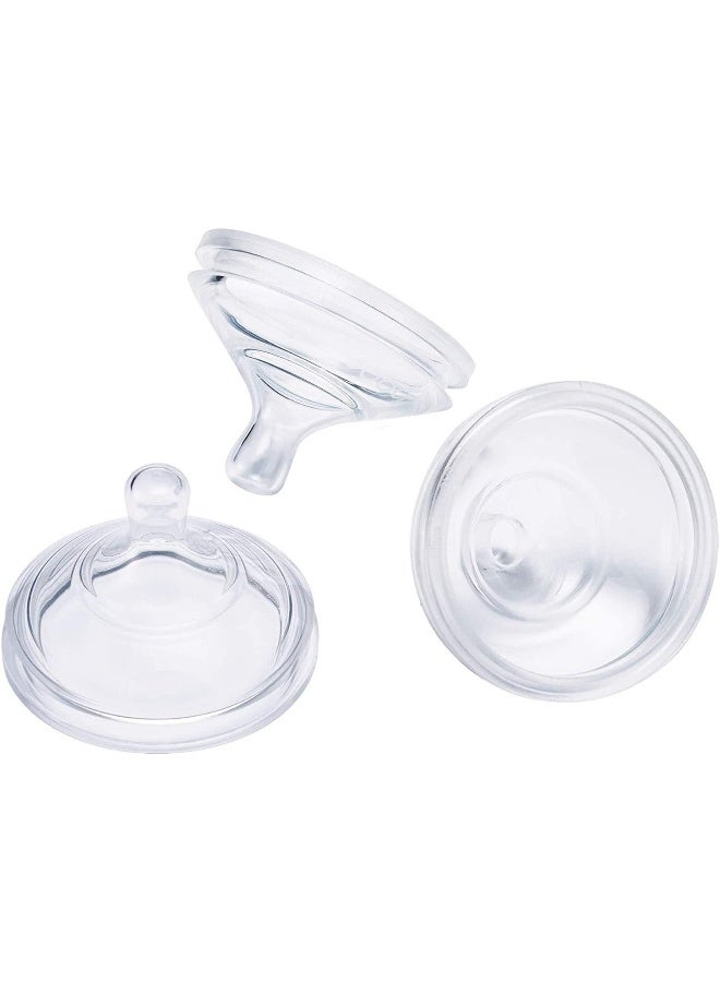 Boon Nursh Silicone Baby Bottle Nipples - Bottle Nipples for Boon Nursh Baby Bottles - Baby Bottle-Feeding Supplies - Medium Flow Baby Bottle Nipples - 3 Count - Image 1