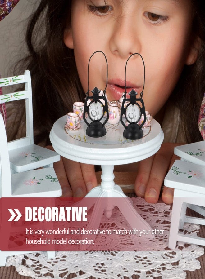 Toddmomy Mini Dollhouse Lantern 6Pcs Mini Kerosene Lamp ature Lantern Micro Landscape Ornament for Dollhouse Accessories - Image 3