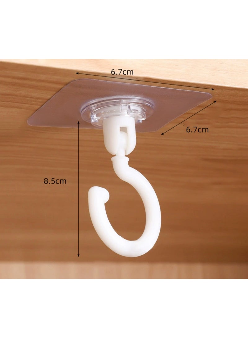 Household Ceiling Hook Rotatable Hook Wardrobe Punch-free Traceless Strong Adhesive Hook - Image 2