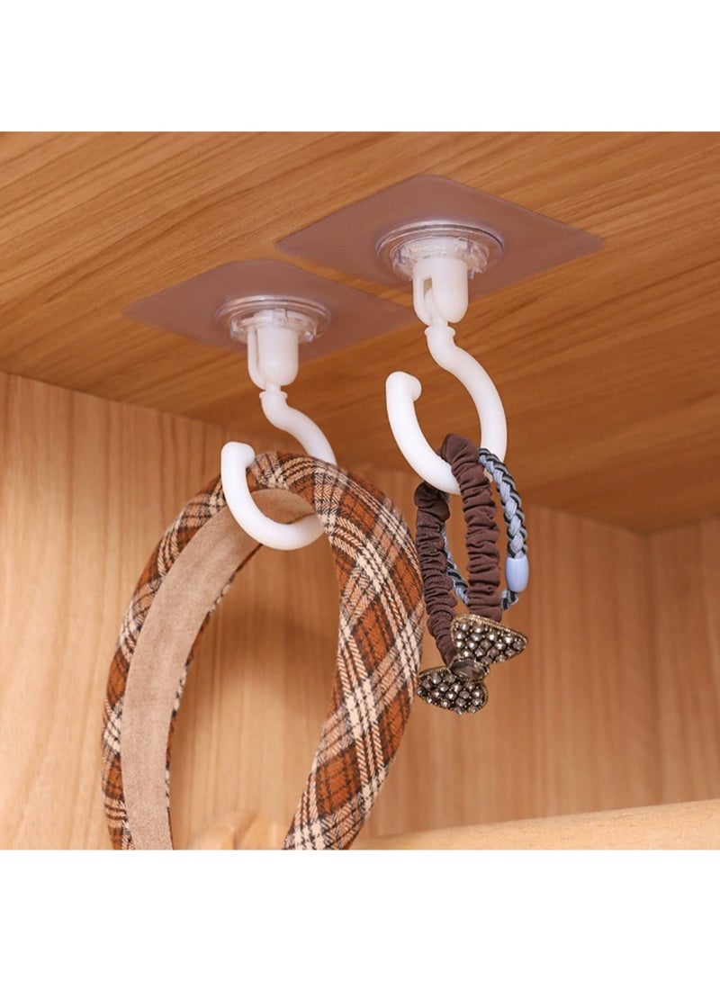 Household Ceiling Hook Rotatable Hook Wardrobe Punch-free Traceless Strong Adhesive Hook - Image 4