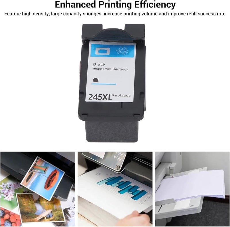 Pilipane Printer Ink Cartridge Replacement Clear Printing Easy Installation Enhanced Efficiency Improved Performance for TR4520 TR4522 TS202 TS302 TS3320 TS3120 TS3122 TS3322 MG2522 (PG‑245XL Black) - Image 5