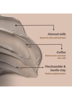 vilvah STORE Vilvah Cookie N Cream Body Mask Almond Milk Extract Niacinamide Kaolin Clay For Women & Men Natural & 100% Vegan 200Gm  - Image 3