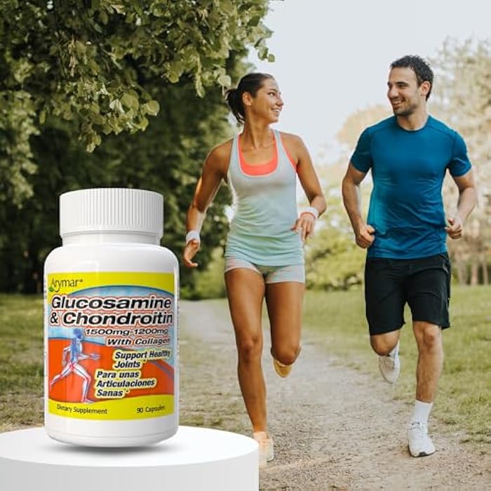 Arymar Glucosamine 1500 mg and Chondroitin 1200 mg with Collagen – Joint Health Supplement – 90 Capsules - Image 4