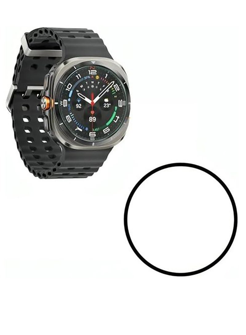 Samsung Galaxy Watch 7 Ultra 47mm Anti-Scratch HD Clear Soft Glass Film Screen Protector  - Image 2