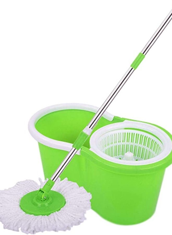 ABBASALI 360 Degree Spinning Mop Bucket Home Cleaning With 2 Mop Heads  - Image 1