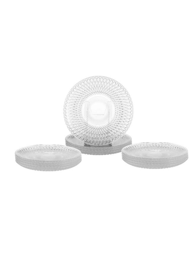 Dania ✨ 12-Piece Clear Glass Serving Set – Elegant Round Design for Serving Desserts and Fruits | 15cm Size ✨ - Image 5