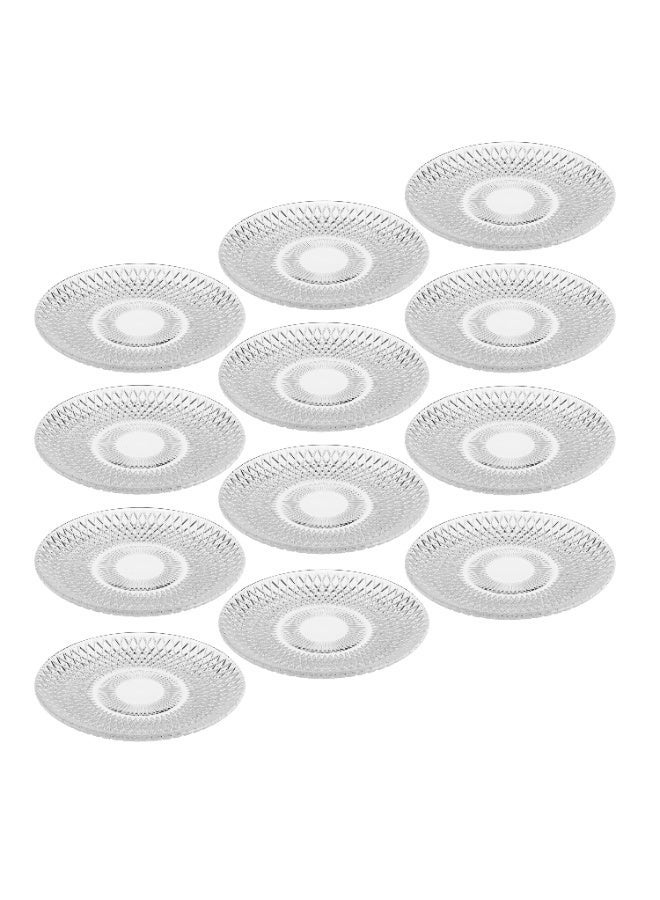 Dania ✨ 12-Piece Clear Glass Serving Set – Elegant Round Design for Serving Desserts and Fruits | 15cm Size ✨ - Image 4