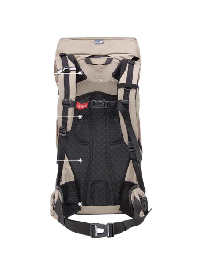 TOREAD Outdoor Backpack Hiking Backpack Travel Backpack Outdoor Mountaineering Bag Waterproof Breathable Double Shoulder Bag Mountain Green - Image 2