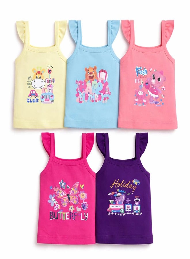 EIO® New-Born Baby Boys and Baby Girls Kids Combo Packs (Girl Top Pack of 5, 0-3 Months) - Image 1