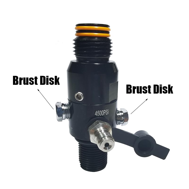 Aopkeo HPA Regulator Valve for Paintball Airsoft PCP Compressed Air CO2 Nitrogen Cylinder Tank Bottle 4500psi Input, Output 800psi 1800psi 2200psi (Ouput 800psi M18*1.5) - Image 5