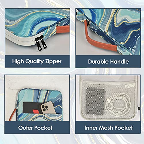 Probus Printed Canvas Tablet Sleeve Case Cover Compatible for iPad 10.2/iPad 10.9/Pro 11/iPad 9.7/Lenovo Tab/Galaxy Tab S9/Oppo Pad Air/Realme Pad X/Xiaomi pad 5/Redmi Pad Tablets (Gilt Marble) - Image 5