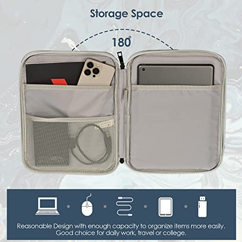 Probus Printed Canvas Tablet Sleeve Case Cover Compatible for iPad 10.2/iPad 10.9/Pro 11/iPad 9.7/Lenovo Tab/Galaxy Tab S9/Oppo Pad Air/Realme Pad X/Xiaomi pad 5/Redmi Pad Tablets (Gilt Marble) - Image 4