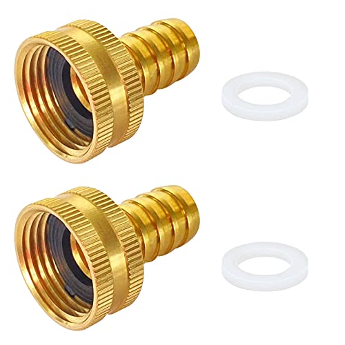 YOUHO Garden Hose Adapter 1/2" Drip Irrigation Tubing to Faucet - Reusable Connector Fittings for Most Rain Bird, Orbit, Dig, Toro 1/2" Tubing x 3/4 GHT Garden Extension Repair Fitting - Image 3