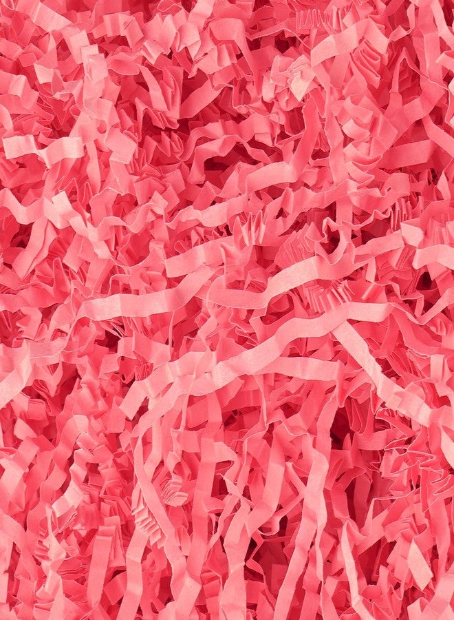 mxxkms 2.2 LB Pink Crinkle Paper Filler - Shredded Paper Perfect for Gift Baskets, Birthdays, Weddings, Christmas, and Craft Projects - Plenty of Fill to Stuff Packaging - Image 1