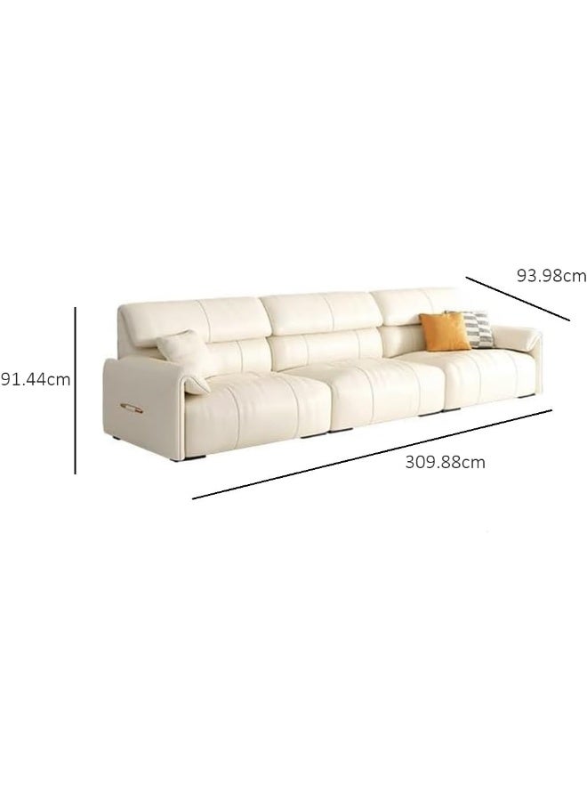 Comfynest Pine Frame Modern Sofa with Leathaire Upholstery and Standard Seat Width  - Image 2