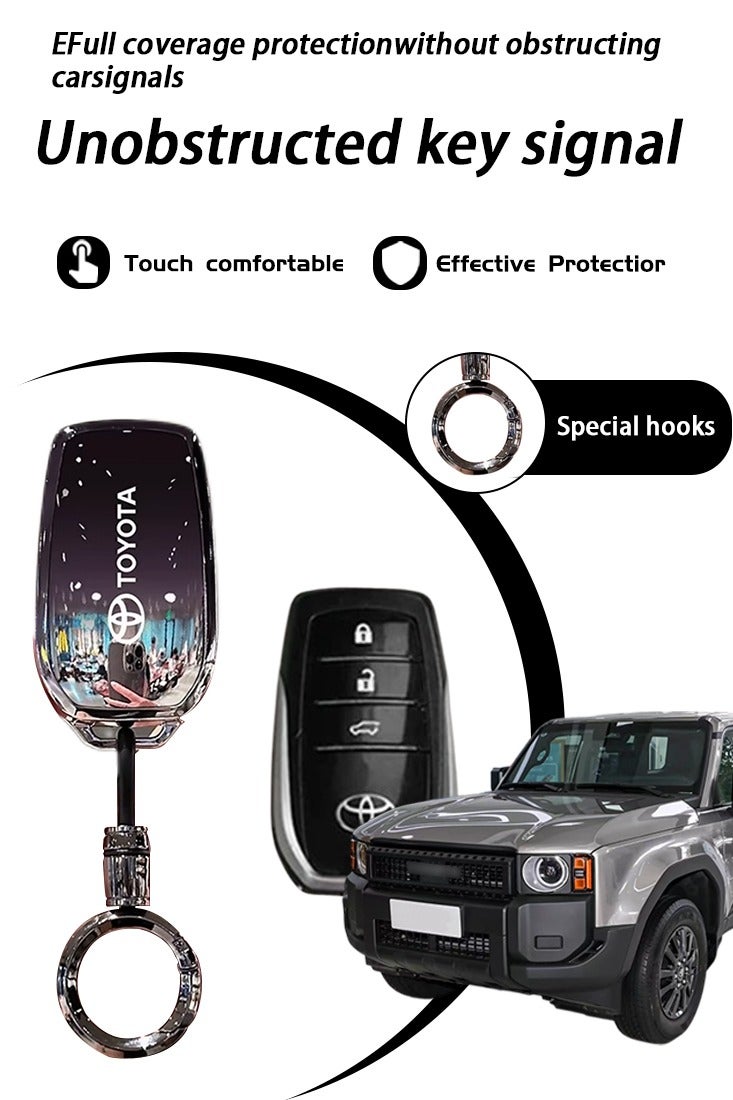 Toyota car key holder key protector is stylish and simple, suitable for the new Camry Corolla Prado model. - Image 2