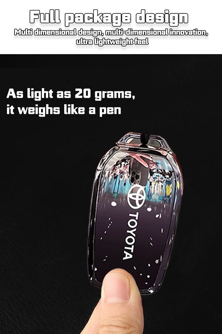 Toyota car key holder key protector is stylish and simple, suitable for the new Camry Corolla Prado model. - Image 3