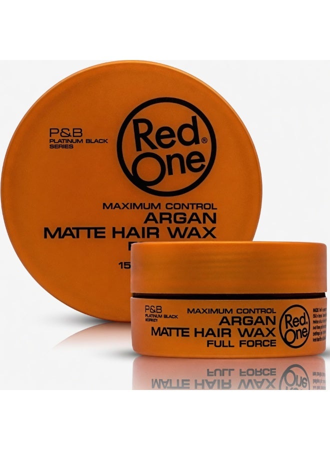 RedOne Hair Styling Wax RedOne Enriched with Argan Oil Matte 150ml