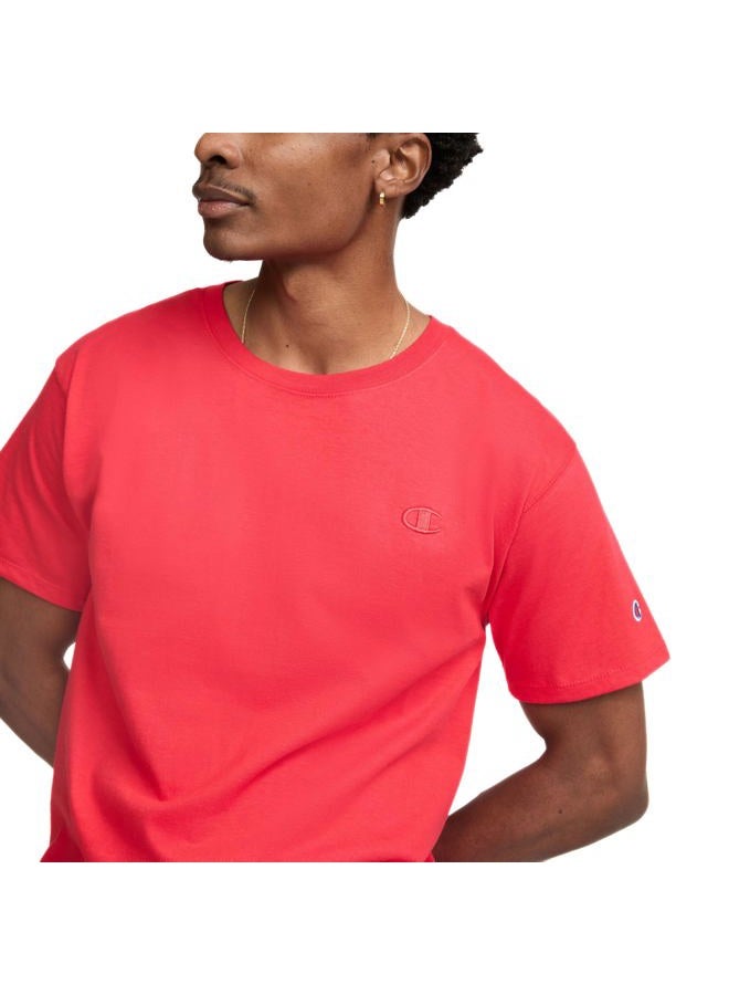 Champion Men's Classic Short Sleeve T-Shirt, Standard Fit, Midweight 100% Cotton, Available in Regular and Big & Tall, Scarlet, X-Large - Image 5