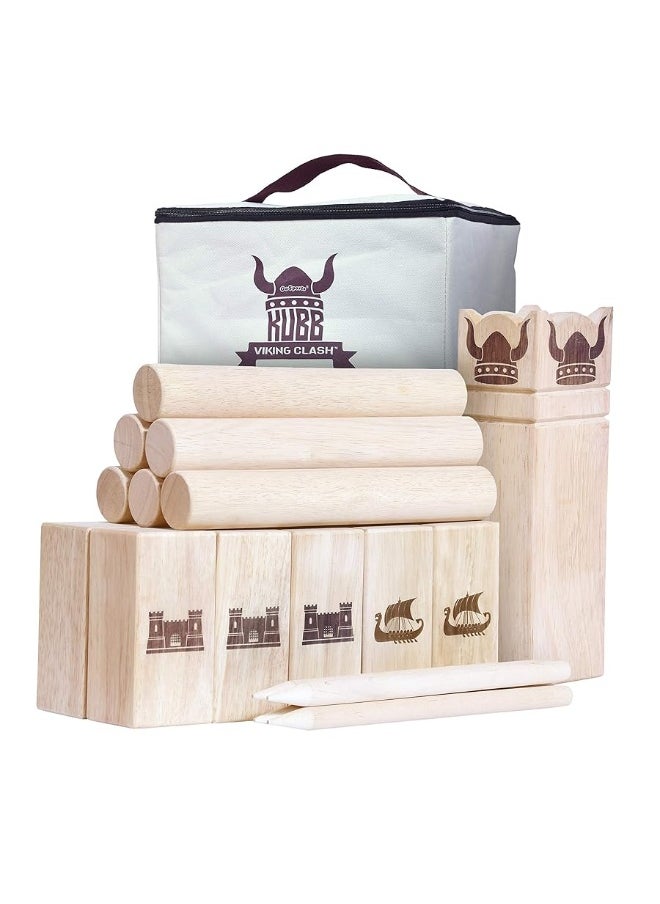 GoSports - GoSports Kubb Viking Clash Toss Game Set for Kids & Adults - Image 1