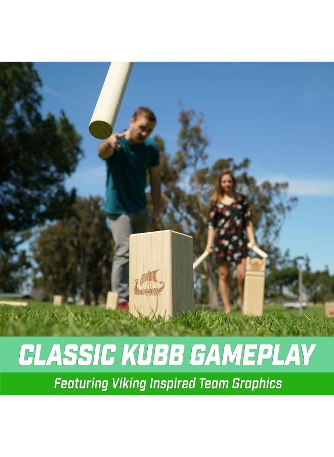 GoSports - GoSports Kubb Viking Clash Toss Game Set for Kids & Adults - Image 1